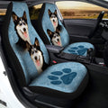 Siberian Husky Car Seat Covers Custom Car Interior Accessories Gift For Dog Lovers - Gearcarcover - 1