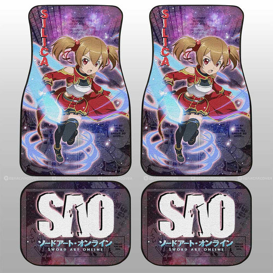 Silica Car Floor Mats Custom Sword Art Online Anime Manga Galaxy Style - Gearcarcover - 2