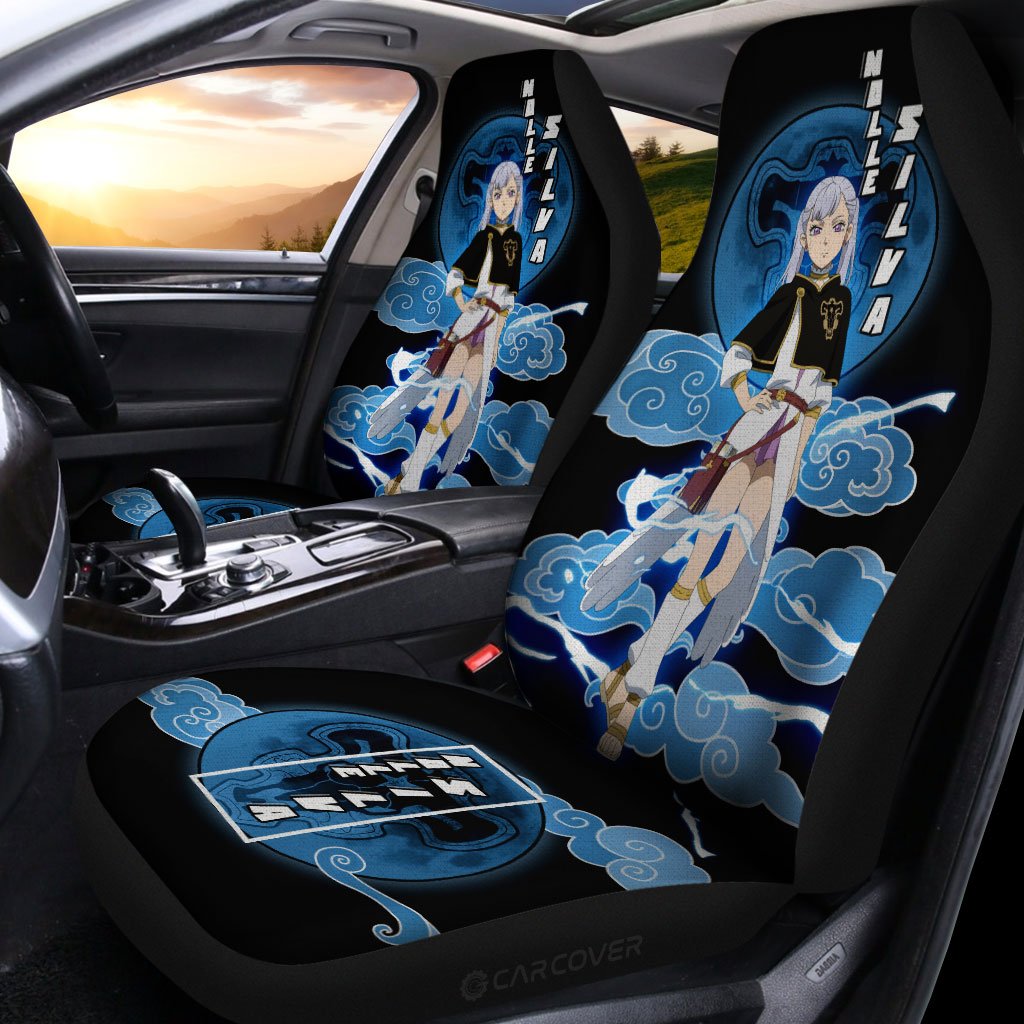 Silva Noelle Car Seat Covers Custom Black Clover Anime Car Accessories - Gearcarcover - 2