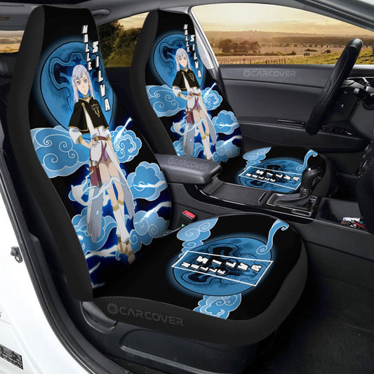 Silva Noelle Car Seat Covers Custom Black Clover Anime Car Accessories - Gearcarcover - 1