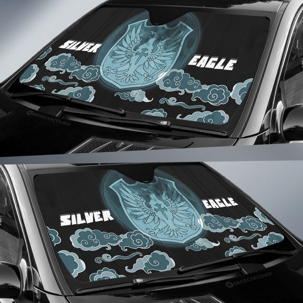 Silver Eagle Car Sunshade Custom Black Clover Anime Car Accessories - Gearcarcover - 2