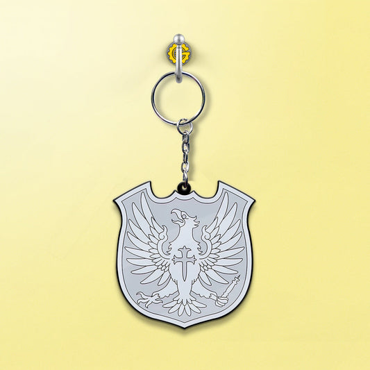 Silver Eagle Keychain Custom Black Clover Anime Car Accessories - Gearcarcover - 2