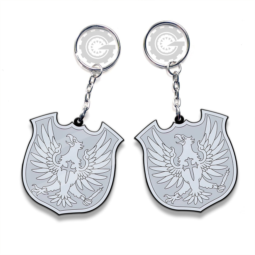 Silver Eagle Keychain Custom Black Clover Anime Car Accessories - Gearcarcover - 3