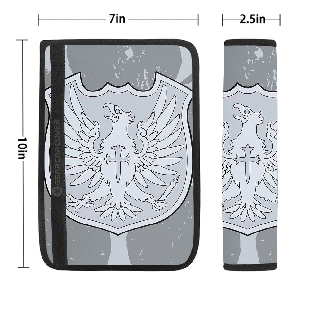 Silver Eagle Seat Belt Covers Custom Black Clover Anime Car Accessories - Gearcarcover - 1