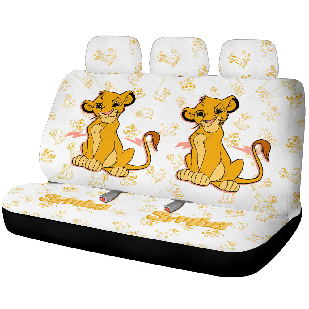 Simba Car Back Seat Cover Custom Cartoon Car Accessories - Gearcarcover - 1
