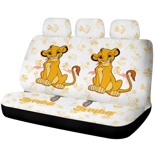Simba Car Back Seat Cover Custom Cartoon Car Accessories - Gearcarcover - 1