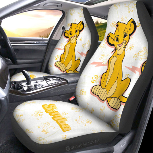 Simba Car Seat Covers Custom Cartoon Car Accessories - Gearcarcover - 2