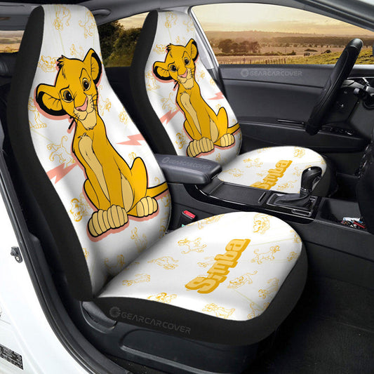 Simba Car Seat Covers Custom Cartoon Car Accessories - Gearcarcover - 1