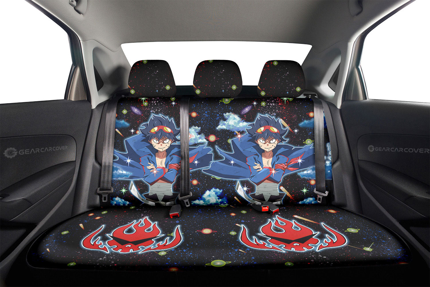 Simon Car Back Seat Cover Custom Gurren Lagann Anime - Gearcarcover - 2