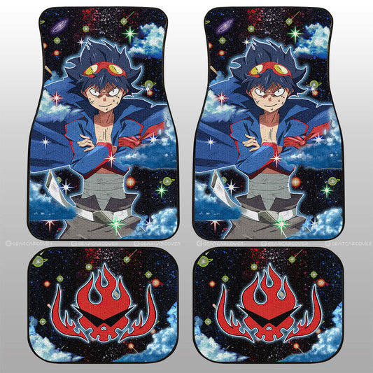 Simon Car Floor Mats Custom Gurren Lagann Anime - Gearcarcover - 1