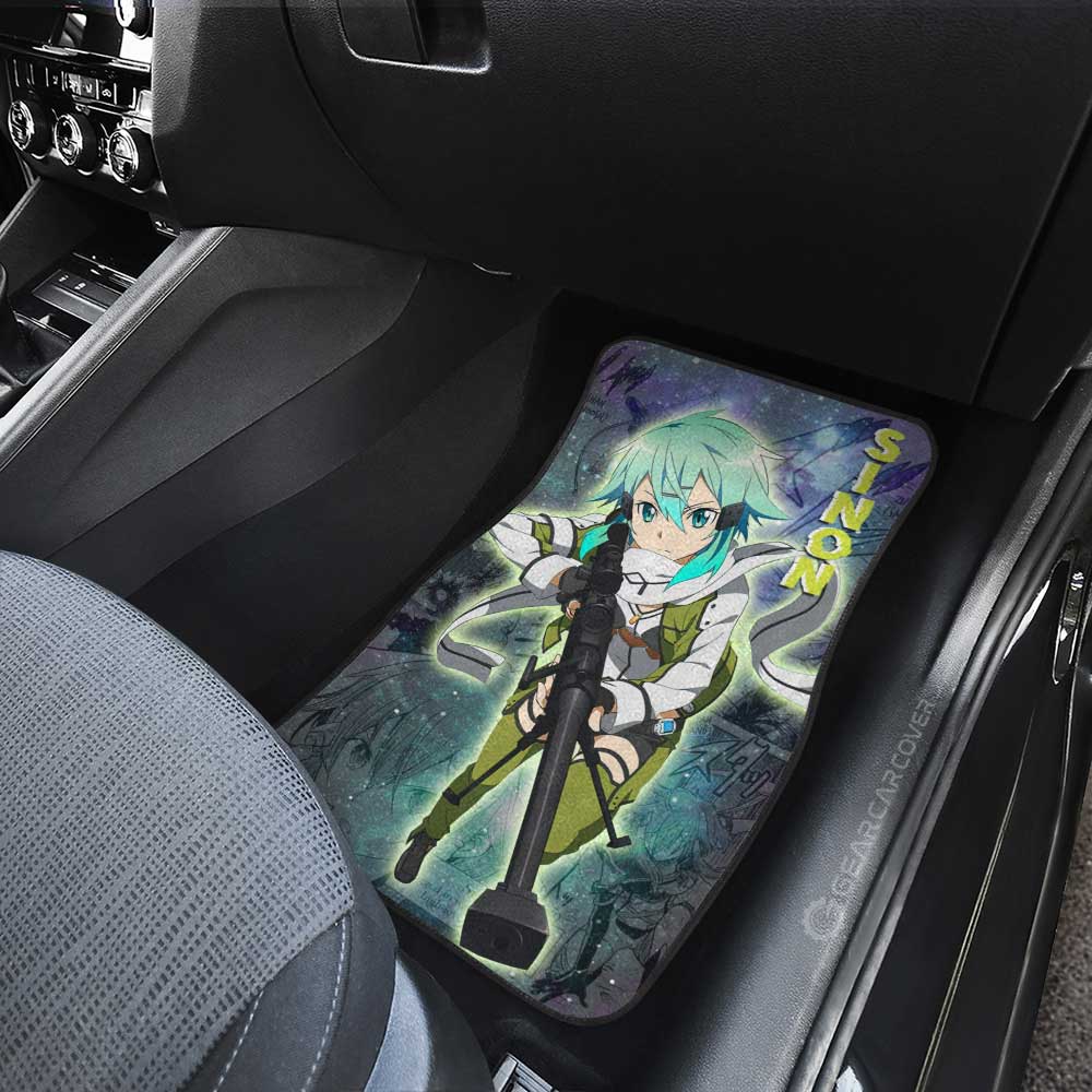 Sinon Car Floor Mats Custom Sword Art Online Anime Manga Galaxy Style - Gearcarcover - 4