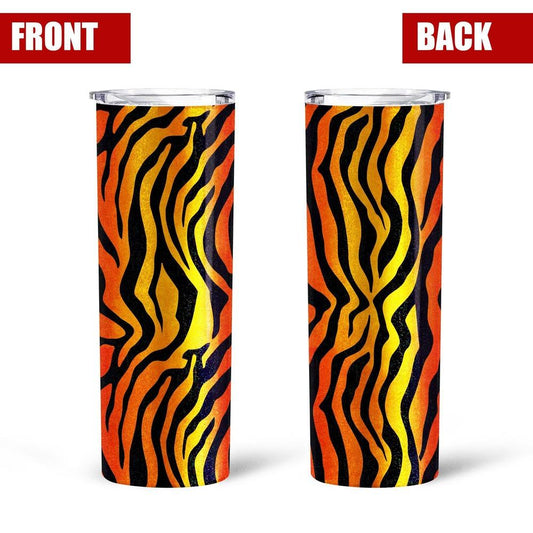Skin Pattern Tiger Tall Glitter Tumbler - Gearcarcover - 2