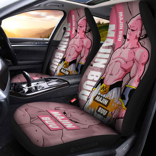 Skinny Majin Buu Car Seat Covers Custom Dragon Ball Anime Car Accessories - Gearcarcover - 2