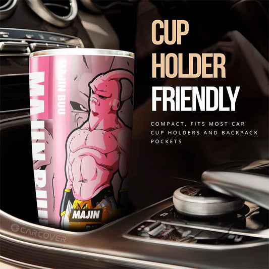 Skinny Majin Buu Tumbler Cup Custom Dragon Ball Anime Car Accessories - Gearcarcover - 2