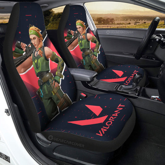 Skye Car Seat Covers Custom Valorant Agent - Gearcarcover - 2