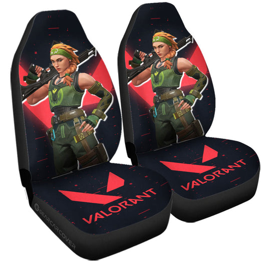 Skye Car Seat Covers Custom Valorant Agent - Gearcarcover - 1