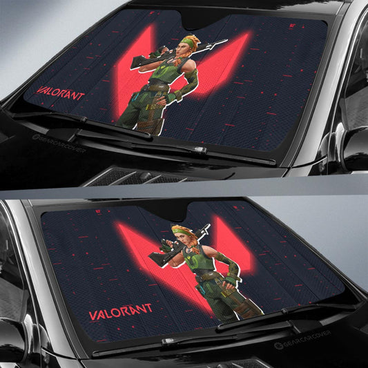 Skye Car Sunshade Custom Valorant Agent - Gearcarcover - 2