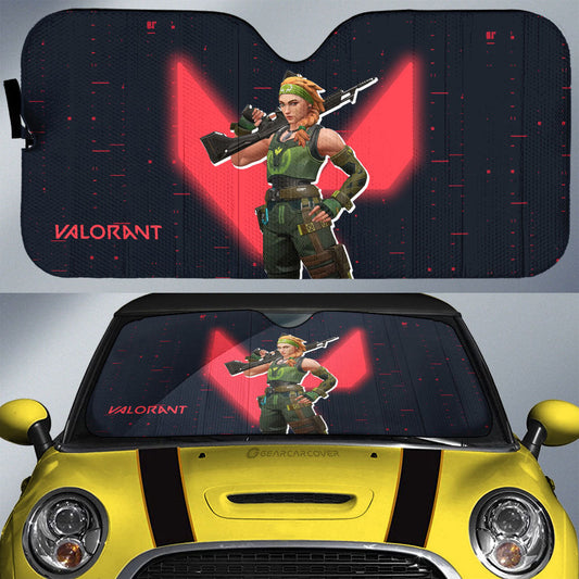 Skye Car Sunshade Custom Valorant Agent - Gearcarcover - 1