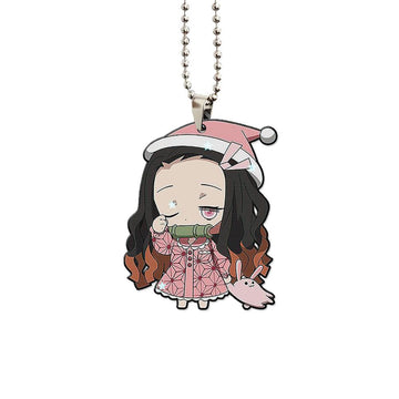 Sleepy Nezuko Ornament Custom Demon Slayer Anime Car Interior Accessories - Gearcarcover - 1