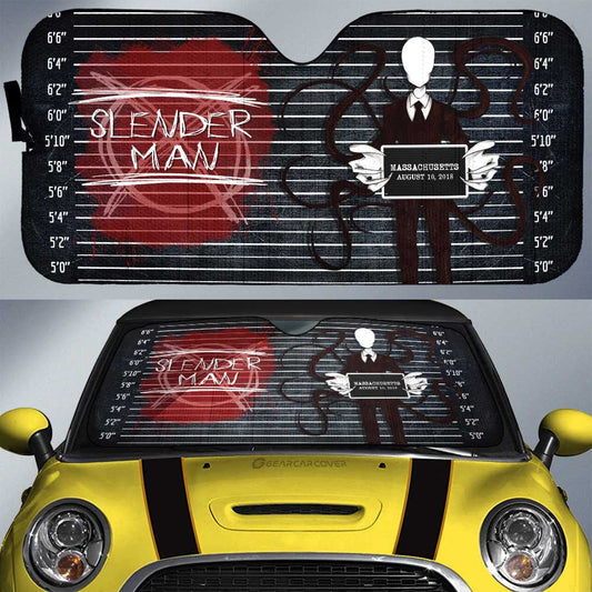 Slenderman From Slenderman Car Sunshade Custom Horror Characters Car Interior Accessories - Gearcarcover - 1