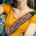 Snake Seat Belt Covers Custom Animal Skin Printed Car Interior Accessories - Gearcarcover - 1