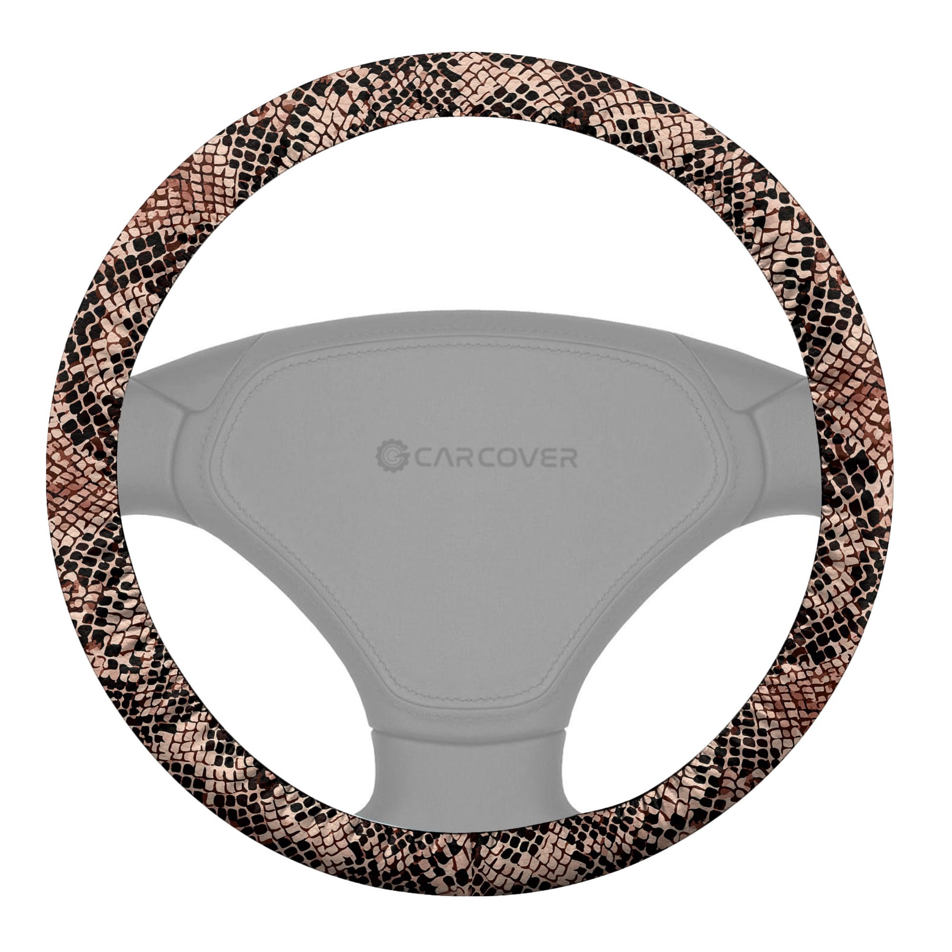 Snake Steering Wheel Cover Custom Animal Skin Printed Car Interior Accessories - Gearcarcover - 1