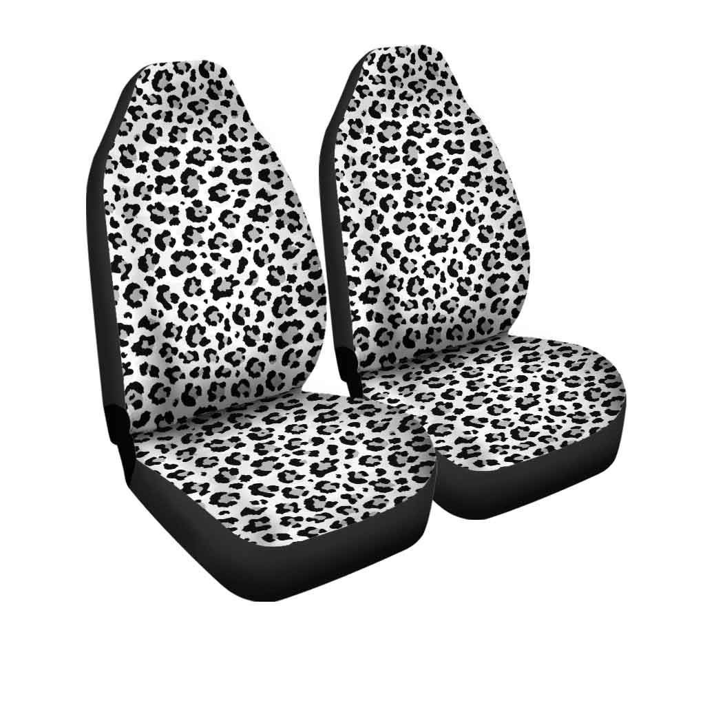 Snow Leopard Car Seat Covers Custom Skin Printed Car Accessories - Gearcarcover - 2
