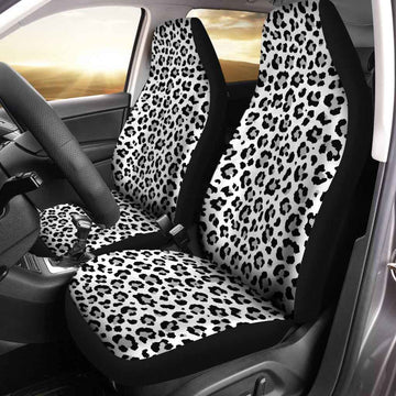 Snow Leopard Car Seat Covers Custom Skin Printed Car Accessories - Gearcarcover - 1