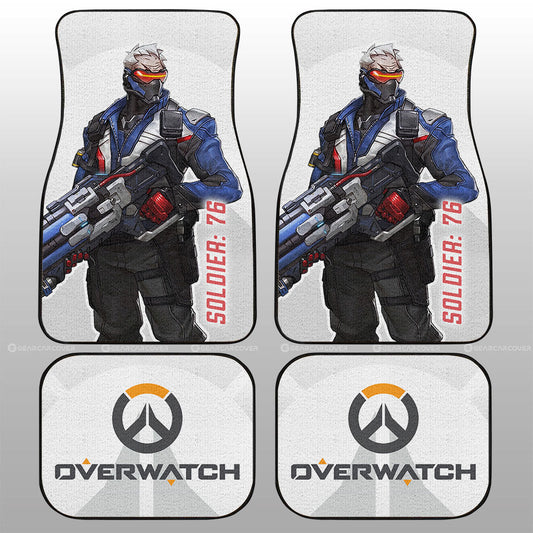 Soldier 76 Car Floor Mats Custom Overwatch - Gearcarcover - 1