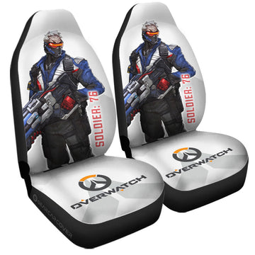 Soldier 76 Car Seat Covers Custom Overwatch - Gearcarcover - 1