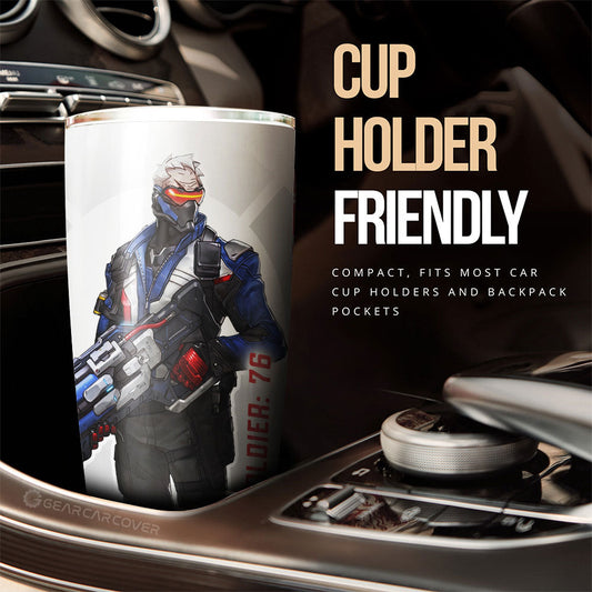 Soldier 76 Tumbler Cup Custom Overwatch - Gearcarcover - 2