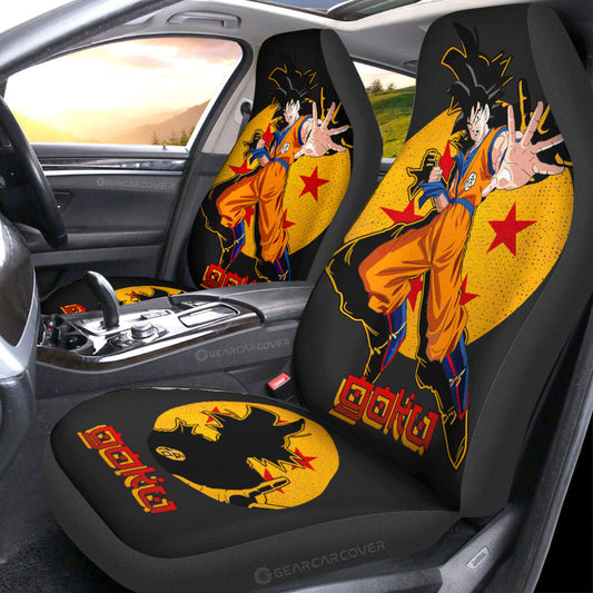 Son Goku Car Seat Covers Custom Dragon Ball Anime Car Accessories - Gearcarcover - 1