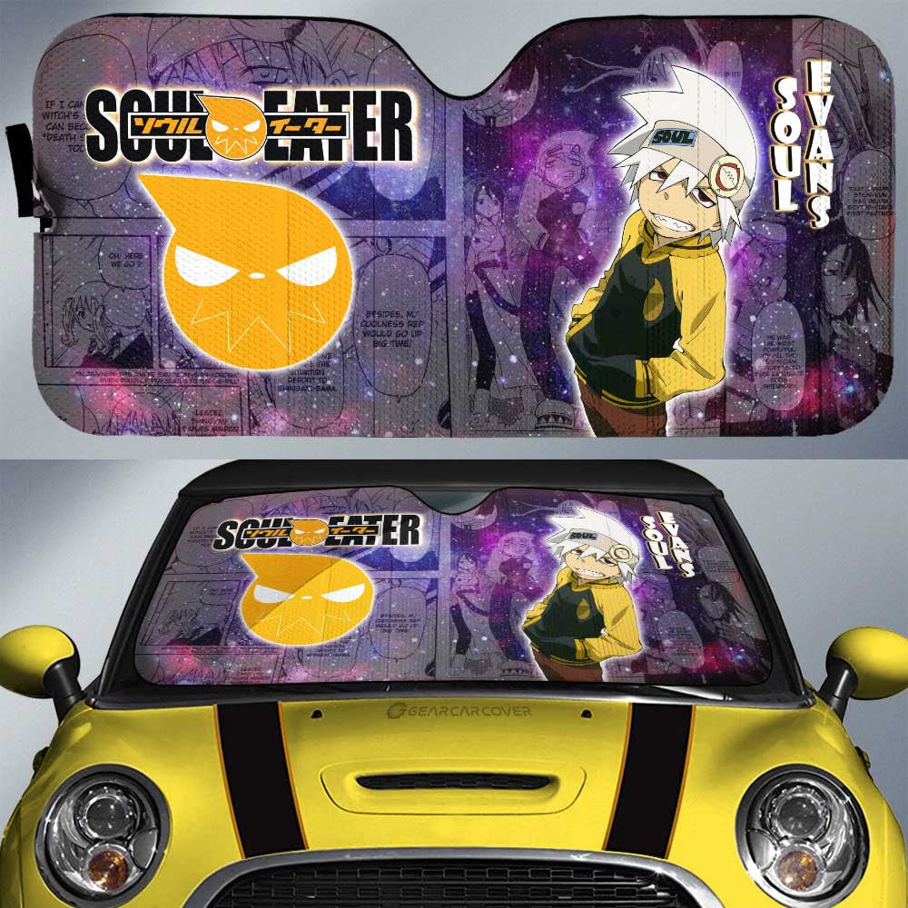 Soul Evans Car Sunshade Custom Soul Eater Anime Manga Galaxy Style - Gearcarcover - 1