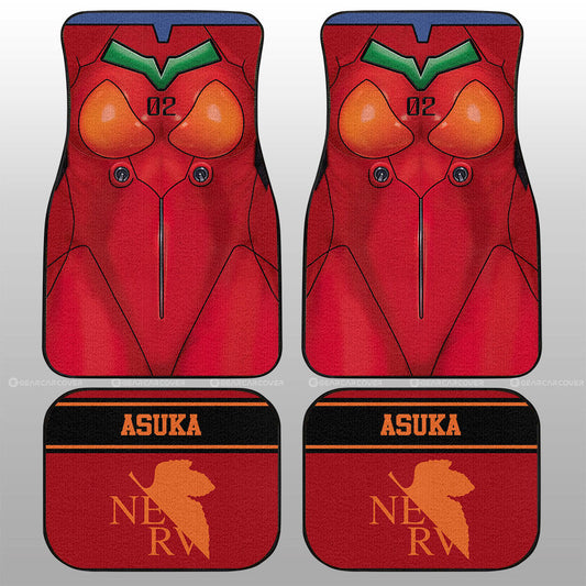 Souryuu Asuka Langley Car Floor Mats Custom NGE Car Interior Accessories - Gearcarcover - 1
