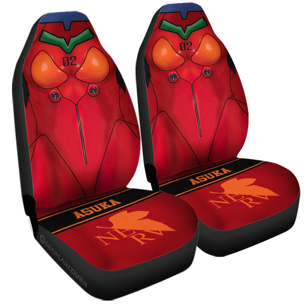 Souryuu Asuka Langley Car Seat Covers Custom NGE Car Interior Accessories - Gearcarcover - 3