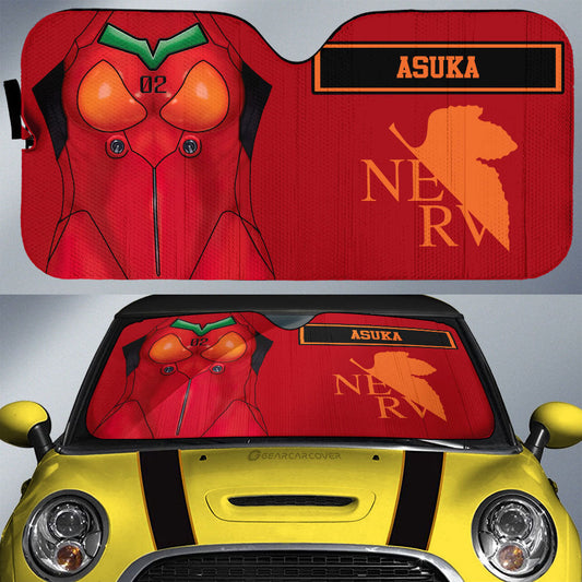 Souryuu Asuka Langley Car Sunshade Custom NGE Car Interior Accessories - Gearcarcover - 1