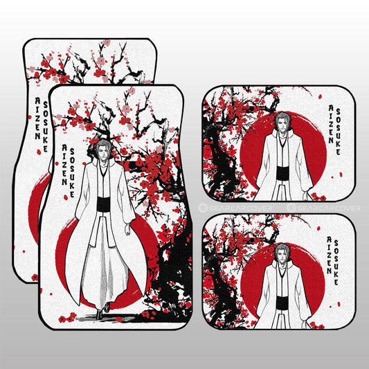 Sousuke Aizen Car Floor Mats Custom Japan Style Anime Bleach Car Interior Accessories - Gearcarcover - 1