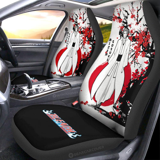 Sousuke Aizen Car Seat Covers Custom Japan Style Anime Bleach Car Interior Accessories - Gearcarcover - 2