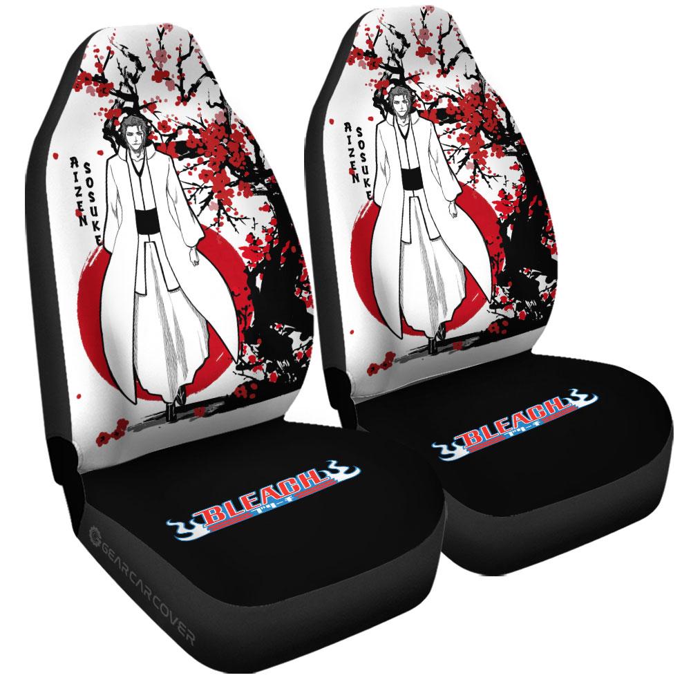 Sousuke Aizen Car Seat Covers Custom Japan Style Anime Bleach Car Interior Accessories - Gearcarcover - 3