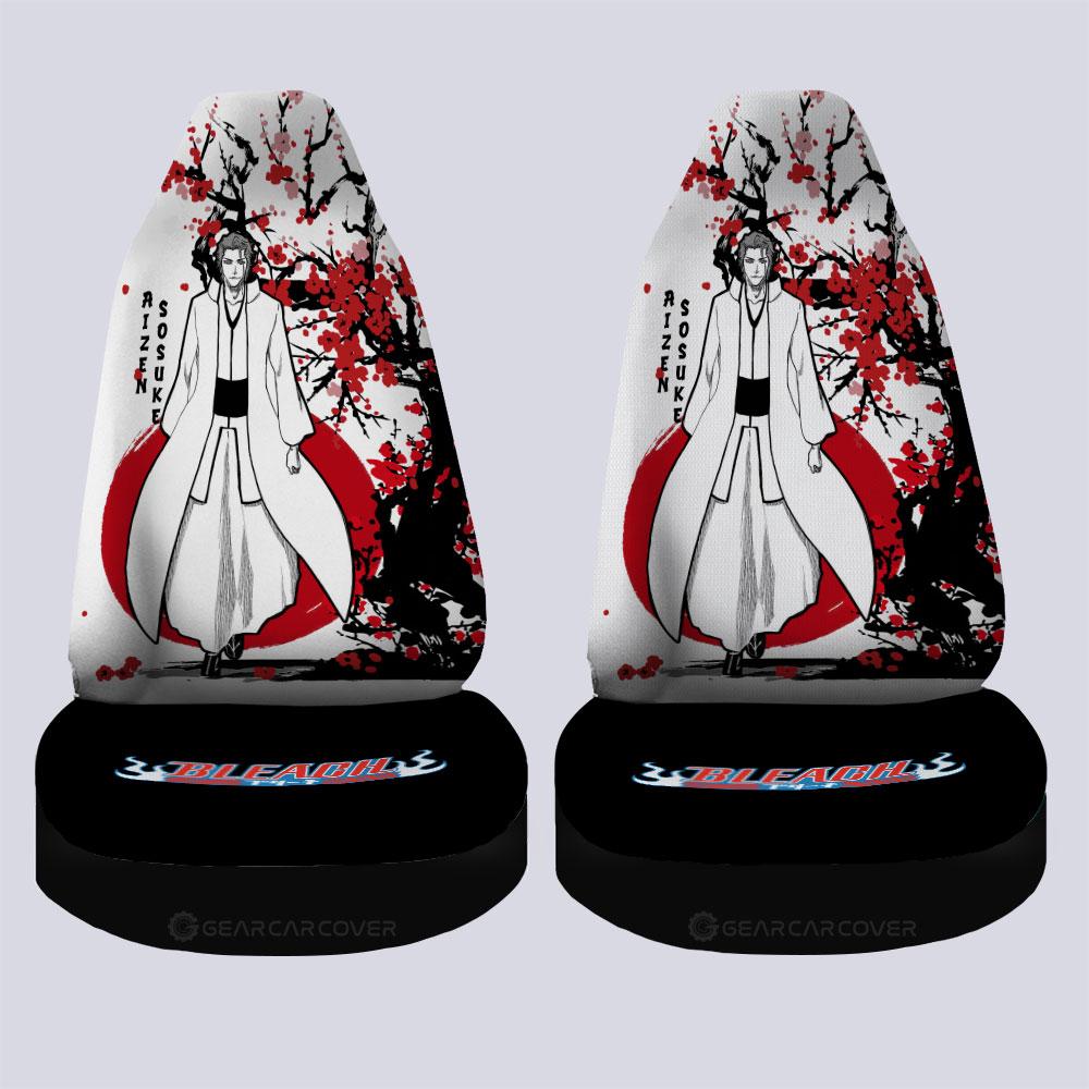 Sousuke Aizen Car Seat Covers Custom Japan Style Anime Bleach Car Interior Accessories - Gearcarcover - 4