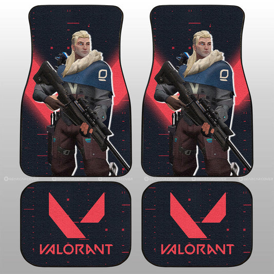 Sova Car Floor Mats Custom Valorant Agent - Gearcarcover - 1