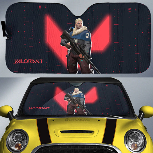 Sova Car Sunshade Custom Valorant Agent - Gearcarcover - 1