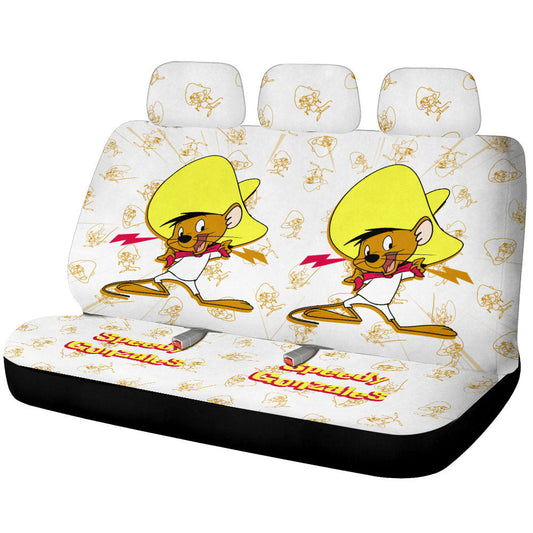 Speedy Gonzales Car Back Seat Cover Custom Cartoon Car Accessories - Gearcarcover - 1