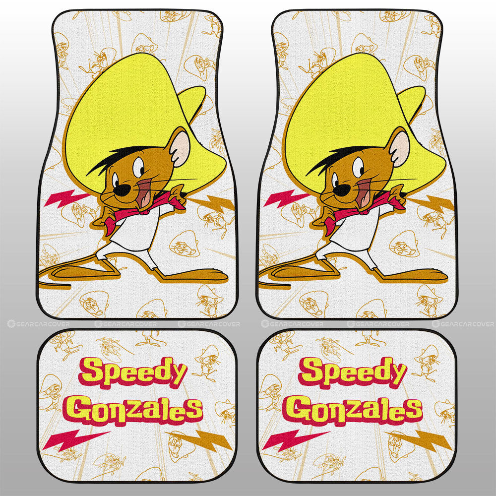 Speedy Gonzales Car Floor Mats Custom Cartoon Car Accessories - Gearcarcover - 1