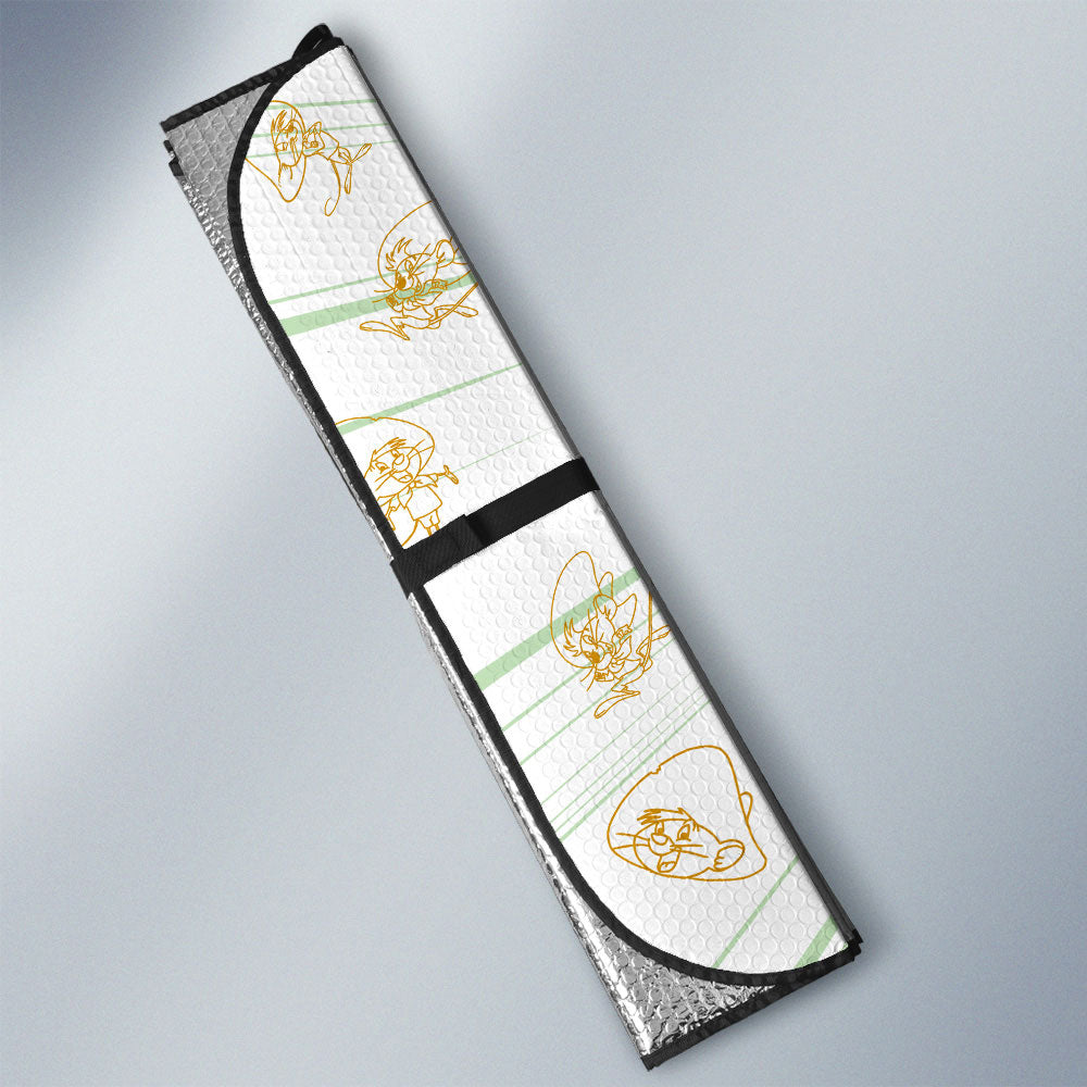 Speedy Gonzales Car Sunshade Custom Cartoon Car Accessories - Gearcarcover - 3