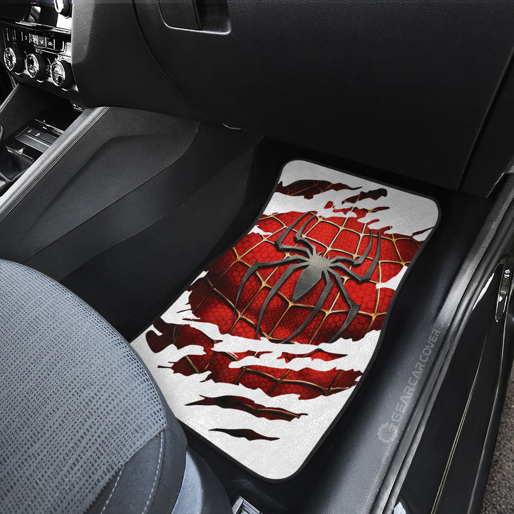 Spider Man Car Floor Mats Custom Uniform Car Accessories - Gearcarcover - 3