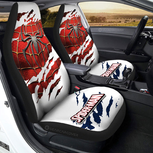 Spider Man Car Seat Covers Custom Uniform Car Accessories - Gearcarcover - 1