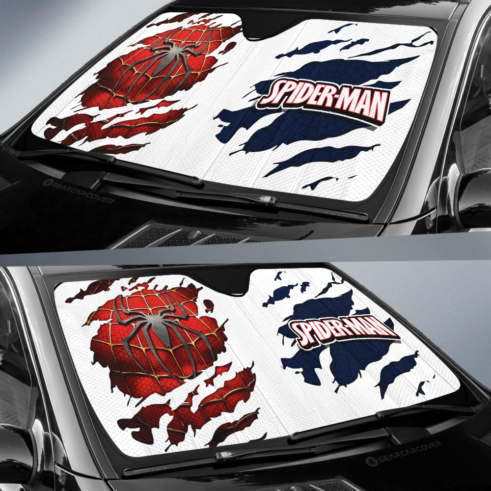 Spider Man Car Sunshade Custom Uniform Car Accessories - Gearcarcover - 2