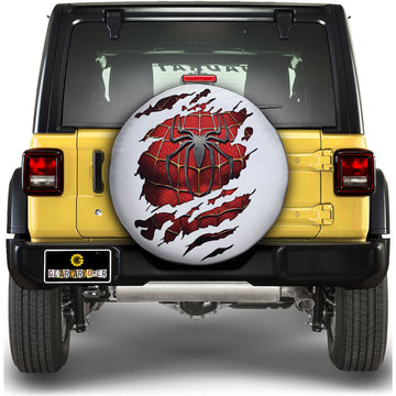 Spider Man Spare Tire Cover Custom Uniform Car Accessories - Gearcarcover - 1