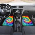 Spiral Tie Dye Car Floor Mats Custom Hippie Car Accessories - Gearcarcover - 3